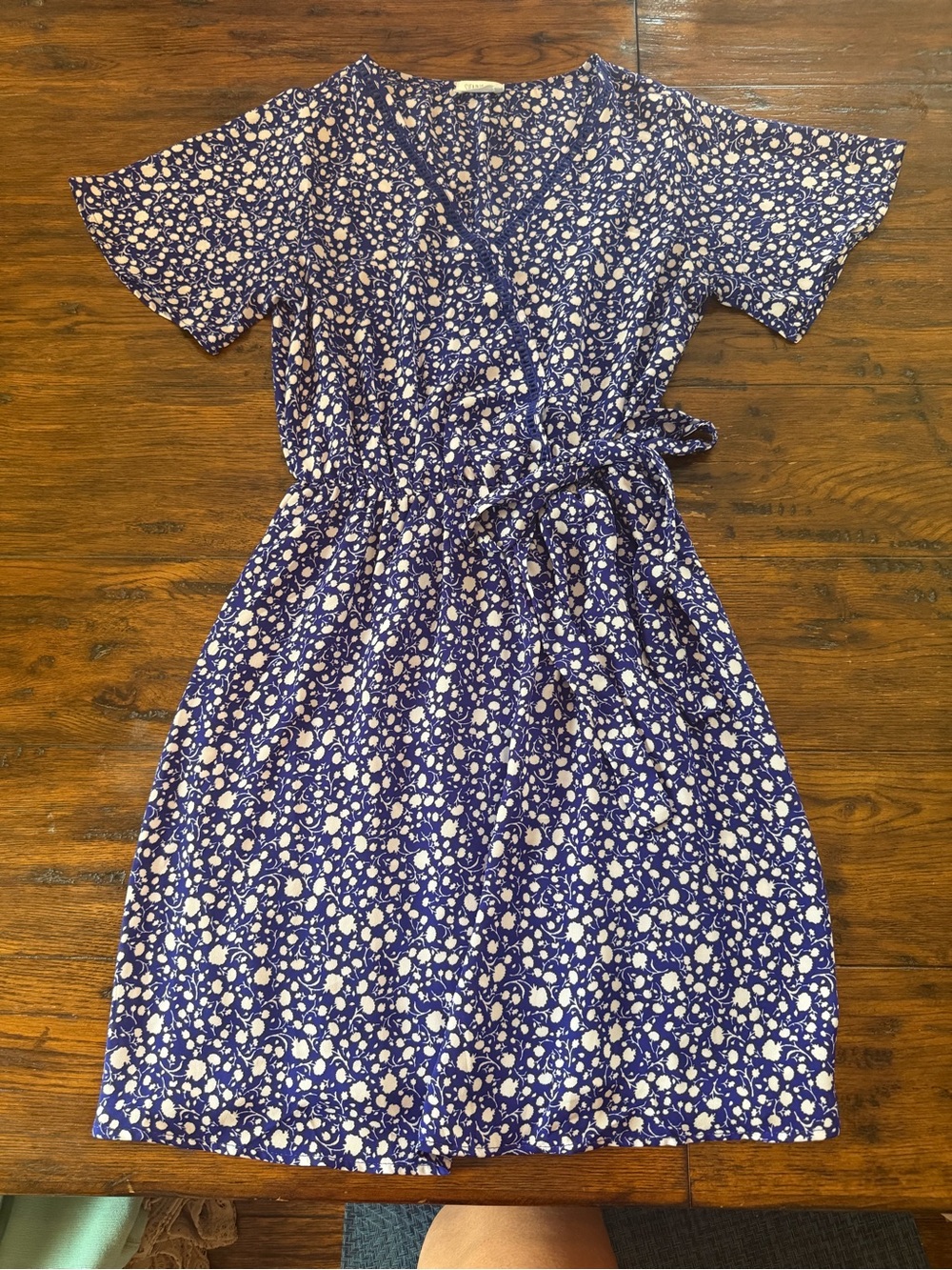 Sienna Sky Blue and White Floral Dress